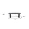 Homeroots 114" Smoked Rectangular Manufactured Wood Self-Storing Leaf Dining Table 487880 - alternate 4
