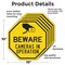 Signmission Beware Cameras in Operation, 10 inch X 10 inch, Aluminum Metal Signs, 5PK OC-A-5Pack-10-327 - alternate 4