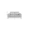 Homeroots 73in Light Gray And Silver Genuine Leather Loveseat 329618 - alternate 6