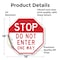 Signmission Stop Do Not Enter One Way, 18 Inch X 18 Inch, Vinyl Decal OC-D-18-277 - alternate 3