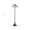 Homeroots 62" Bronze 2-Light Traditional Floor Lamp, Gray and Ivory Abstract Tiffany Glass Empire Shade 526317 - alternate 4