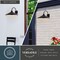 Vaxcel Highland Park Matte Black White Outdoor Wall Sconce Light, LED Compatible T0803 - alternate 5