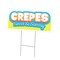 Signmission Crepes Die Cut Yard Sign & Stake outdoor plastic coroplast window, C-DC-1824-Crepes19 C-DC-1824-Crepes19 - alternate 1