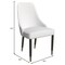 Leisuremod Allure Modern Dining Chair In White and Oak Wood Legs, 2PK AC49W2 - alternate 7