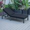 Leisuremod Chelsea Modern Outdoor Chaise Lounge Chair With Black Cushions CLBL-77BL - alternate 8