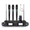 Pyle Wireless Microphone System with 4-Channel Receiver, Black PDWM4801 - alternate 1