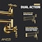 Anzzi Marca 360-Degree 24 in. Dual Swivel Pot Filler in Brushed Gold KF-AZ259BG - alternate 6