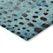 Homeroots 3' X 5' Blue Terra Cotta And Black Abstract Washable Indoor Outdoor Area Rug 603083 - alternate 6
