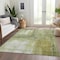 Homeroots 3' X 5' Sage Ivory And Brown Abstract Washable Indoor Outdoor Area Rug 603623 - alternate 5