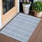 Homeroots 3' X 5' Blue And Denim Blue Southwestern Washable Indoor Outdoor Area Rug 587518 - alternate 1
