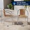 Flash Furniture Contemporary Restaurant Stack Chair, Aluminum and Beige Seat, Tan Back, 21.75 W 22" L 29 H TLH-020-BGE-GG - alternate 11