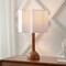Jonathan Y Lisbet 21" Mid-Century Modern Tubular Gourd Resin LED Table Lamp with Octagonal Shade, Brown JYL1160A - alternate 7