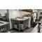 Amgood Stainless Steel Corner Work Table 38in. x 38in. x 35in. with 1.5in. Backsplash, Galvanized AMG CWT-3030-BS-Z - alternate 5