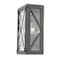 Homeroots Burnished Bronze Criss Cross Water Glass Outdoor Light 398334 - alternate 3