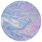 Homeroots 8' Sky Blue Lavender And Ivory Round Abstract Washable Indoor Outdoor Area Rug 602673 - alternate 6
