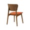 Armen Living Kalia Wood Dining Chair in Walnut Finish with Orange Fabric - Set of 2 LCKACHWAOR - alternate 7