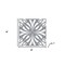 Homeroots 8" X 8" Gray And White Spire Peel And Stick Removable Tiles 390642 - alternate 3