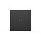 Ghent Porcelain Whiteboard, Magnetic Cabinet w/ Cork Interior Doors, 4'H x 4'W, Black C1-44B - alternate 1