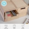 Martha Stewart Weston Stackable Light Natural Paulownia Wood Boxes W/ Drawers, Office Desktop Organizers, Set of 3 LY-E115118-3-NAT-MS - alternate 7