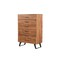 Homeroots 36" Natural Live Edge Solid Wood Five Drawer Dresser 571536 - alternate 13