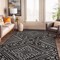 World Rug Gallery Tribal Pattern Area Rug 5 ft x 7 ft Black WR141BLACK5X7 - alternate 1