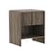 Manhattan Comfort Novara 22in Nightstand in Jacobean Walnut (1-Drawer) NS1669-2 - alternate 6