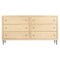 Homeroots 68" Natural Solid Wood Six Drawer Dresser 620850 - alternate 1