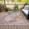 Homeroots 10' X 14' Pink Charcoal And Copper Abstract Washable Indoor Outdoor Area Rug 630806 - alternate 5