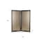 Homeroots 84" Gold Fabric Folding Two Panel Screen Room Divider 277096 - alternate 2