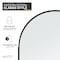 Anzzi Ember Series 74x 34in Framed Arch Fixed Shower Screen Door, Matte Black, 8mm Tempered Clear Glass SD-AZ18-01MB - alternate 13