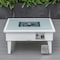 Leisuremod Walbrooke Modern White Patio Conversation With Square Fire Pit & Tank Holder, Red WW-27-20-57-31-R - alternate 5