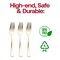 Smarty Had A Party Shiny Metallic Gold Plastic Forks (600 Forks), 600PK 7950G-CASE - alternate 6