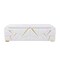 Homeroots 89" White Top Grain Leather Reclining Sofa And Storage 720404 - alternate 10