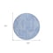 Homeroots 8' Blue And Ivory Round Abstract Washable Indoor Outdoor Area Rug 594919 - alternate 5