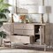 Bali & Pari Vivan Natural Rattan Storage Cabinet, 3-Drawer, French Grey 272-14903-ZORO - alternate 7
