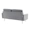Homeroots 72" Gray Velvet Sofa With Brass Legs 480917 - alternate 7