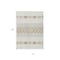 Homeroots 10' X 14' Ivory Beige And Taupe Southwestern Washable Indoor Outdoor Area Rug 613920 - alternate 5