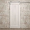 Sartodoors Modern Barn Door 42 x 96 inches, Ego 5014 Painted White Oak, 8FT Silver Rail Track Heavy Hardware EGO5014BD-S-PWO-4296 - alternate 6