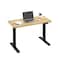 4Dock 55in W x 30in D Particleboard Tabletop Electric Standing Desk w/ Dual-Motor and 2-Stage leg ET123 - alternate 1