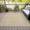 Homeroots 8' X 10' Gold And Ivory Geometric Washable Indoor Outdoor Area Rug 612127 - alternate 7