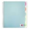 Carolina Noted Five-Subject Spiral Notebook, Randomly Assorted Cover Color, 150 11 x 8.5 Sheets 17514 - alternate 1
