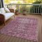 Homeroots 9' X 12' Merlot Oriental Washable Indoor Outdoor Area Rug 607552 - alternate 8