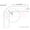 Hps Performance 3 in OD x 3 in CLR, 70 Degree Aluminum Elbow Tubing, Mill Finish AT70-300-CLR-3 - alternate 4