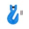Mytee Products 3/8 in Grade 100 Cradle Clevis Grab Hook for Lifting 8,800 LBS WLL, 2PK GH38-G100x2 - alternate 4
