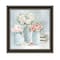 Homeroots Pastel Peonies Pretties Black Framed Print Wall Art 529732 - alternate 1