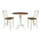 Whitewood Industries Rectangular Fixed Top Table W/ 2 Counter Height Stools, 36 in W, 35.9 in L, 36 in H, Parawood, 3 K79-36RT-27B-S6132-2 - alternate 1
