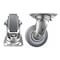 Hyw Products Heavy Duty Caster 4in x 2in Non-Marking Rubber Wheel Stainless Steel - Swivel (Flat) 40-40S-A1-INF(FLAT)(STS) - alternate 2