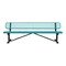 Leisure Craft Bench/Back, Surface Mount, 8ft., Teal B8WBSM-TEAL - alternate 1