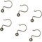 Zenna Home Brushed Nicklel Aluminum Shower Shower Curtian Ball Hook, 12-Count BH04ALBNL - alternate 4