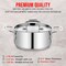 Bakken-Swiss 2QT Stockpot, Brushed Stainless Steel, Heavy Duty, Induction-Ready, Lid and Riveted Handles BAKSTQ2 - alternate 6